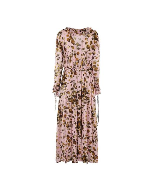 Maxi Dresses MSGM de color Pink
