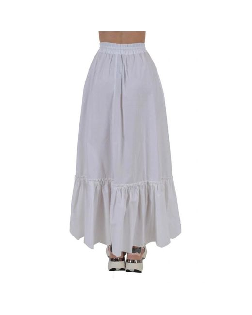 Pinko Gray Maxi Skirts