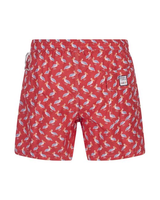 Fedeli Red Beachwear for men