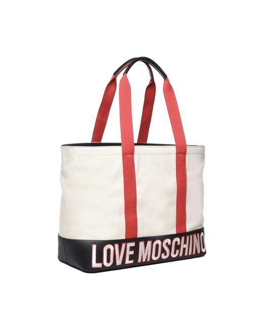 Love Moschino Red Tote Bags