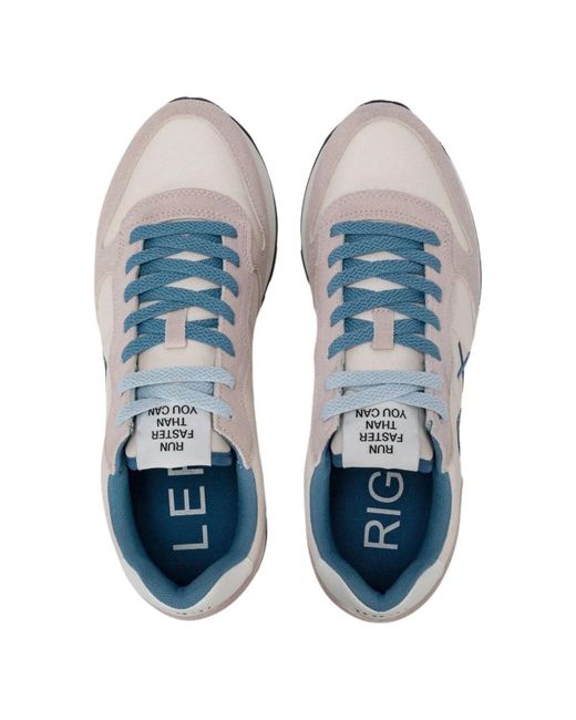 Sun 68 Tom Solid Sneaker in het White voor heren