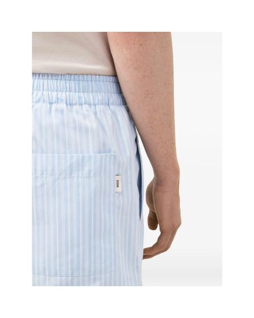 AMI Korte Broeken ,Blauw ,Katoen Cotton Elasticated Shorts in het Blue voor heren