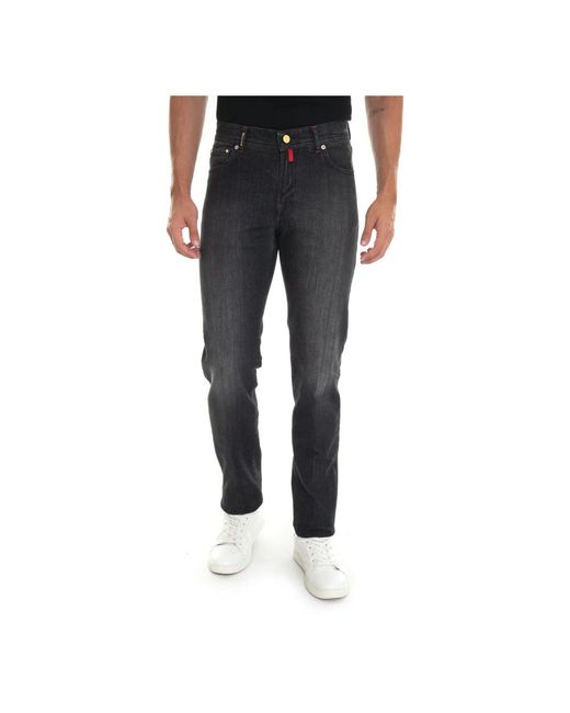 Kiton Gray Slim-Fit Jeans for men