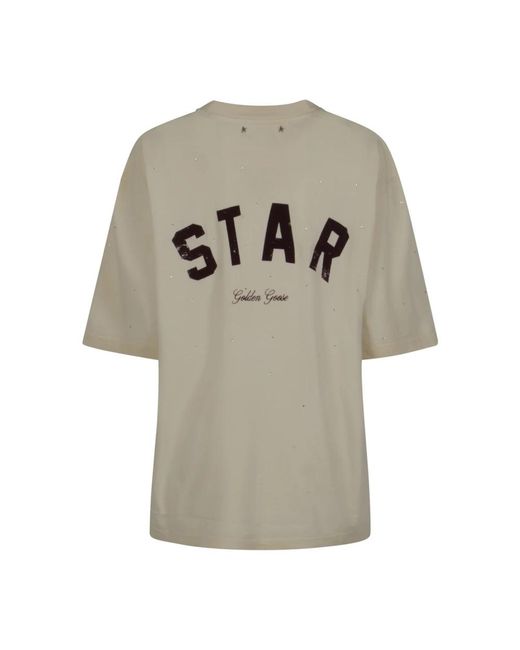 Golden Goose Deluxe Brand Natural T-Shirts for men