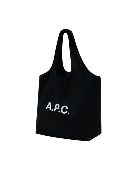 A.P.C. Black Tote Bags