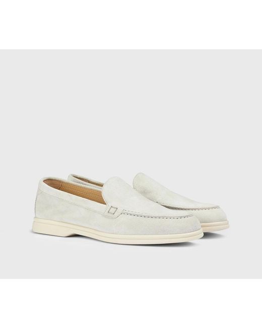 Doucal's White Wildlederloafer | ice