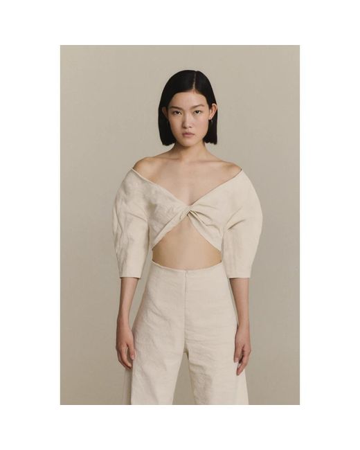 Cortana Ara Crop Top in het White