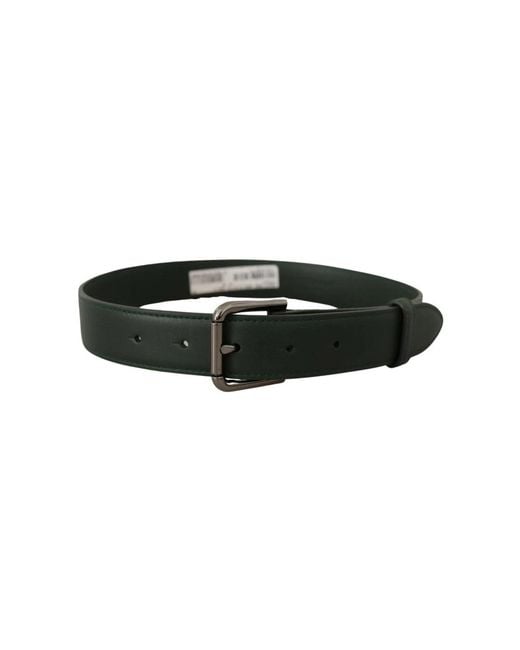 Dolce & Gabbana Black Ledergürtel