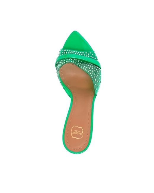 Malone Souliers Green High Heel Sandals