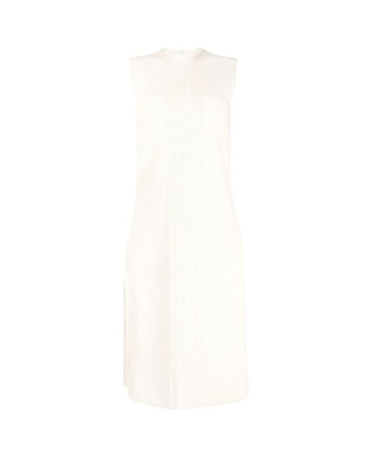 Jil Sander White Midi Dresses