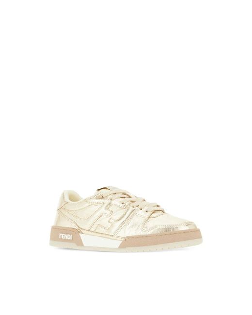 Fendi Natural Sneakers Match