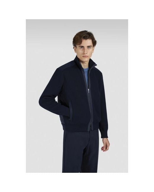 Paul & Shark Weicher Cardigan Aus Soft Cool Touch Wolle Mit Typhoon Re-4X4 Stretch in Blue für Herren
