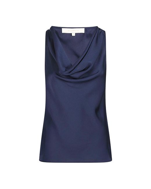 Silk95five Mouwloze Top in het Blue