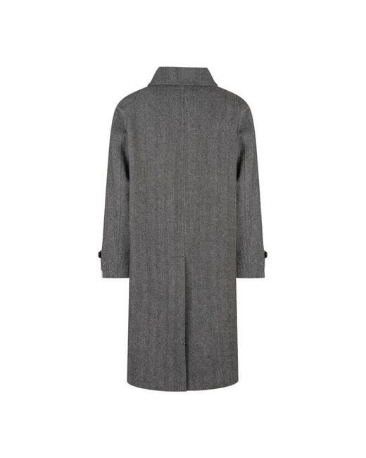 BRERAS Milano Gray Single-Breasted Coats for men