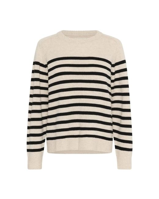 Part Two Black Round-Neck Knitwear