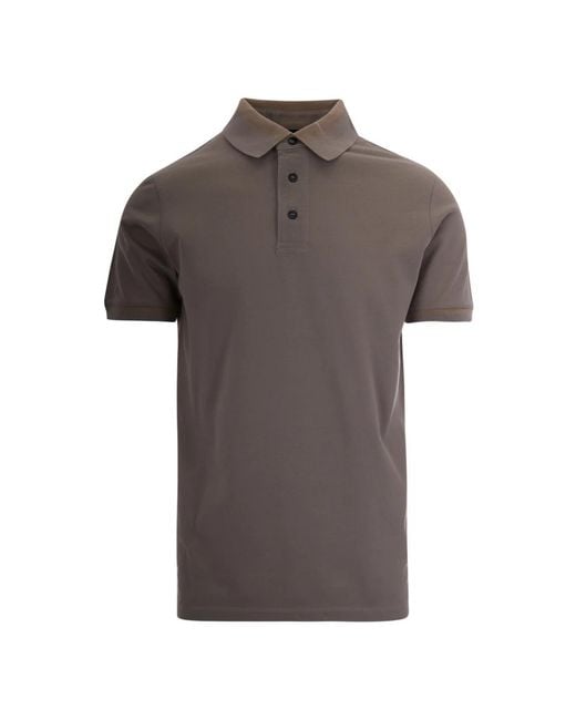 Emporio Armani Gray Polo Shirts for men