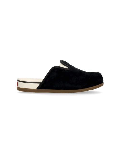 Vans Schoenen ,Zwart ,Suède Zwart/Marshmallow Suède Slip-On Muiltje in het Black voor heren