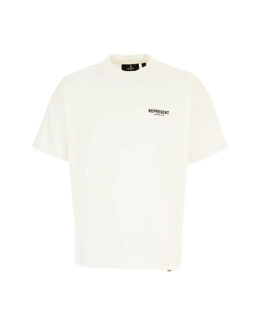 Represent Tops ,Wit ,Katoen Owners Club T-Shirt in het White voor heren