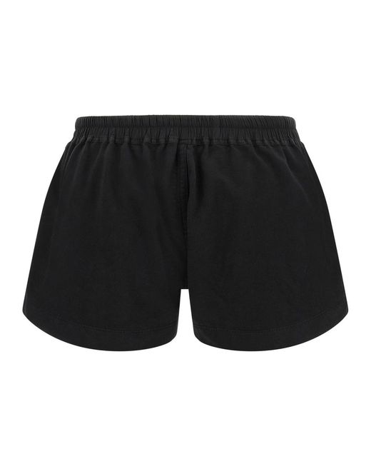 Rick Owens Black Short Shorts