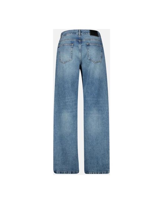 IRO Blue Straight Fit Jeans for men