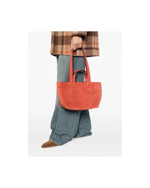 A.P.C. Red Shopping Bags