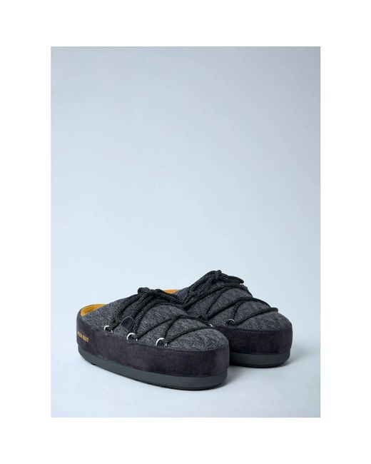 Moon Boot Blue Evx Strickmules