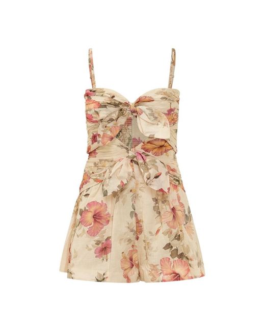 Playsuits Zimmermann de color Brown