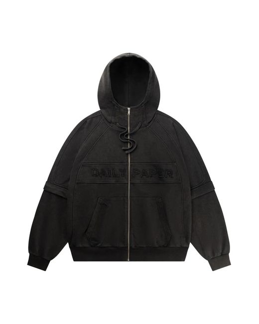 Zip-Throughs di Daily Paper in Black da Uomo