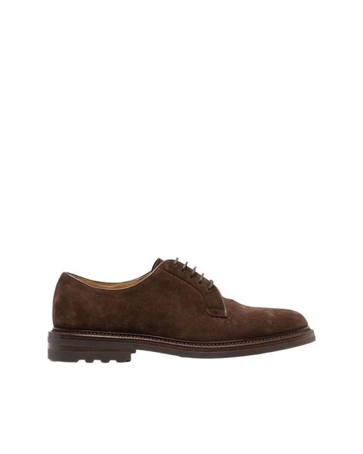 Brunello Cucinelli Brown Laced Shoes for men