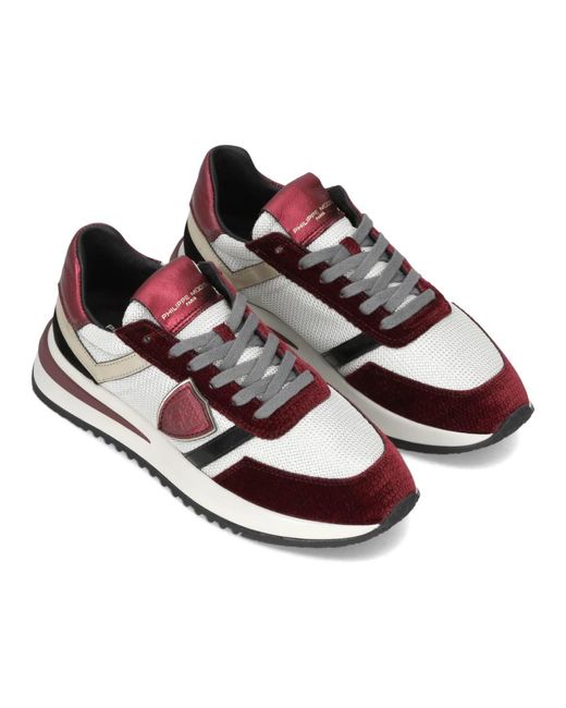 Philippe Model Red Sneakers
