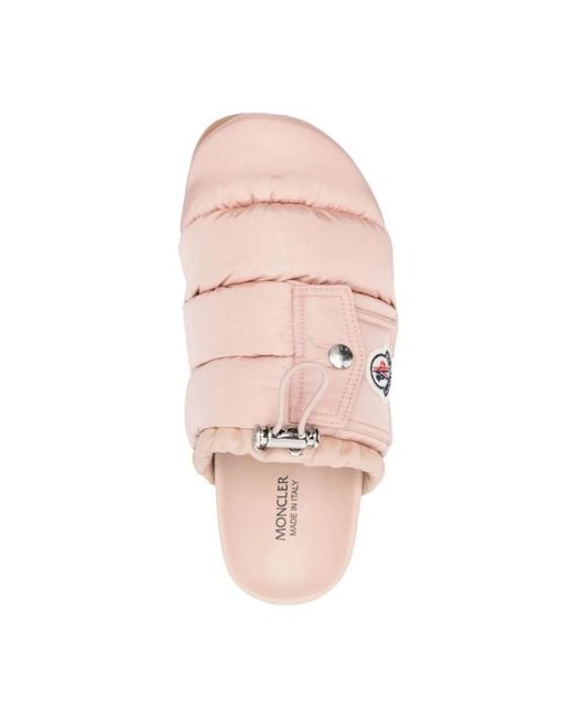 Moncler Pink Mules