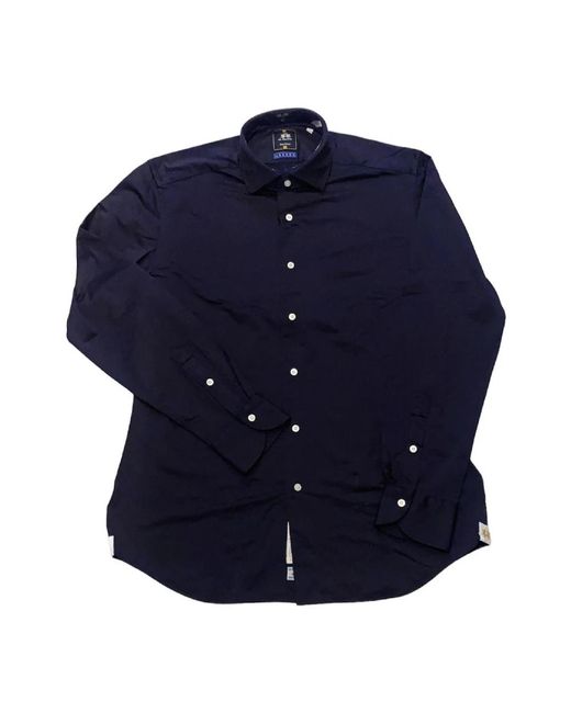 La Martina Blue Casual Shirts for men