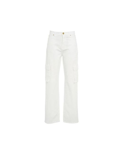 Jeans blancos ss 24 ropa de mujer Pinko de color White