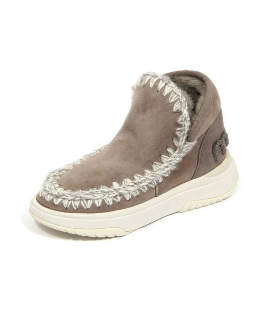 Mou Natural Winter Boots