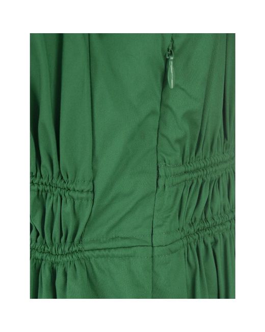 Diane von Furstenberg Green Grünes baumwollmischung midi kleid
