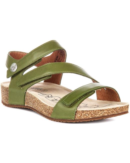 Josef Seibel Green Flat Sandals