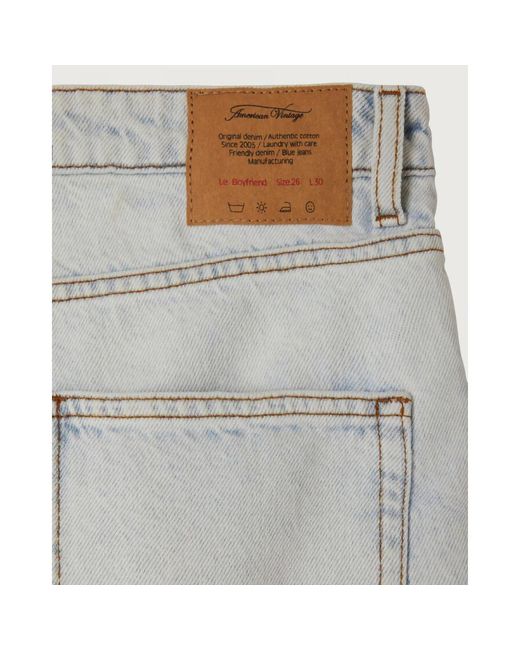 American Vintage Gray Bequeme winter bleach jeans