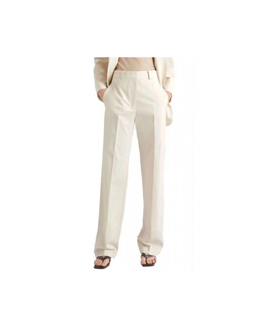 Marella Natural Straight Trousers