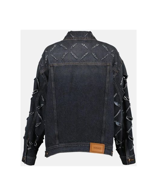Jackets > denim jackets Versace en coloris Blue