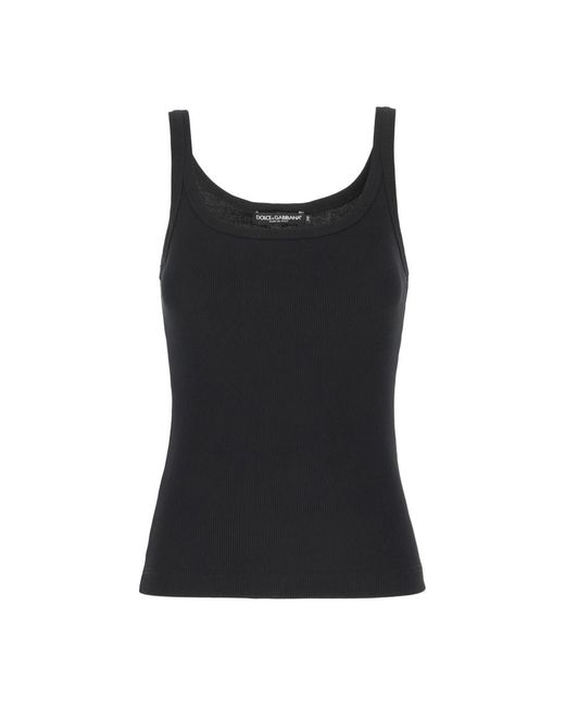 Dolce & Gabbana Basic Channel Top in het Black