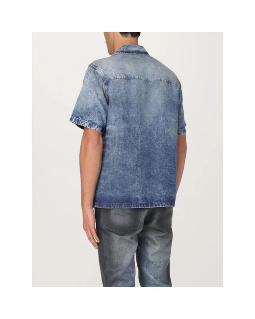 DIESEL Blaues Denim Hemd Lockerer Schnitt in Blue für Herren