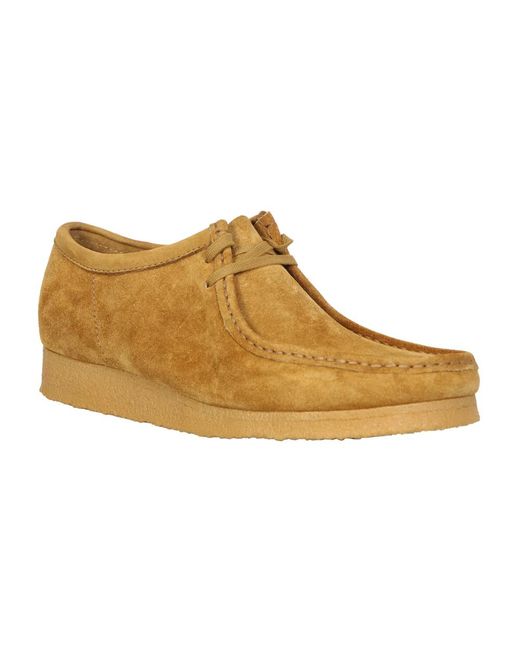 Clarks Brown Laced Shoes for men