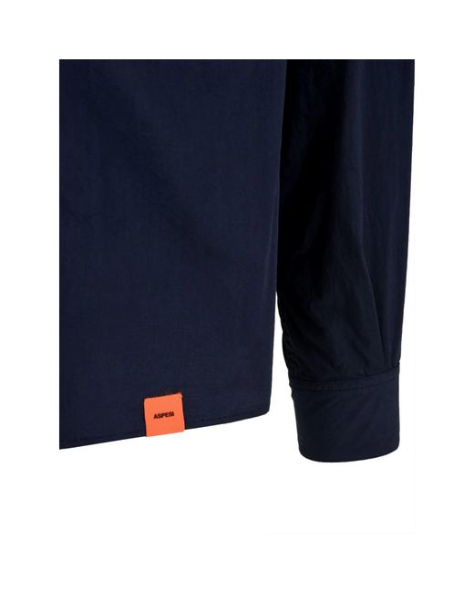 Aspesi Overhemden ,Blauw ,Katoen Casual Overhemd Ce 90 G329 in het Blue voor heren