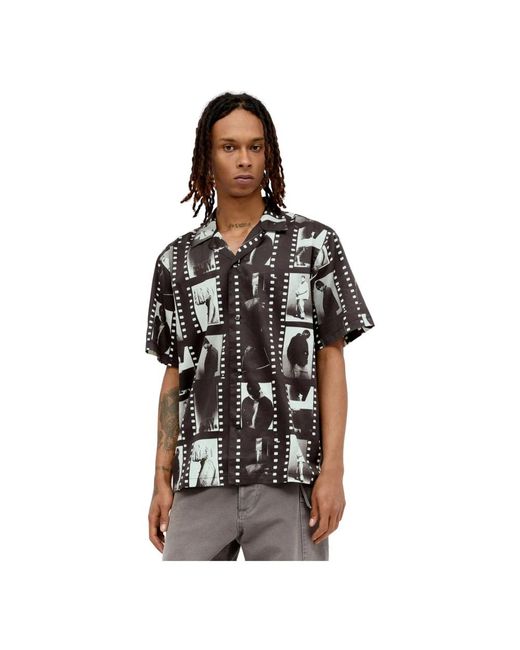 Carhartt Shirt mit grafischem print und reverskragen in Black für Herren