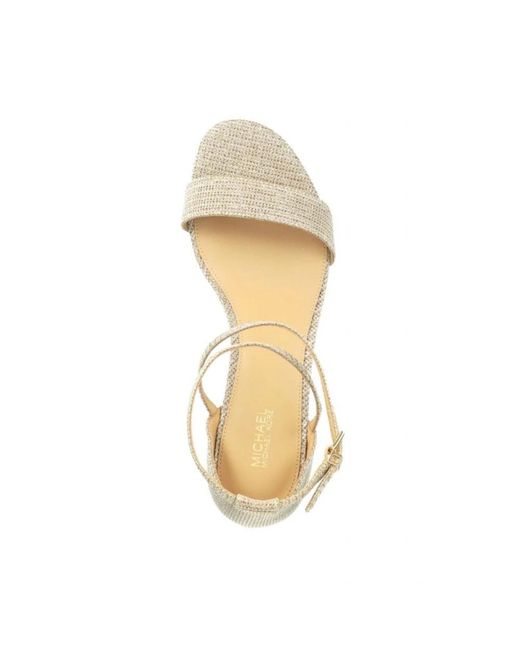 Michael Kors Metallic High Heel Sandals