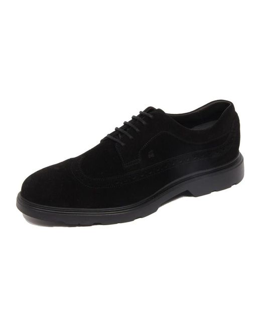 Hogan Wildleder Derby Schuhe Mit Memory Foam in Black für Herren