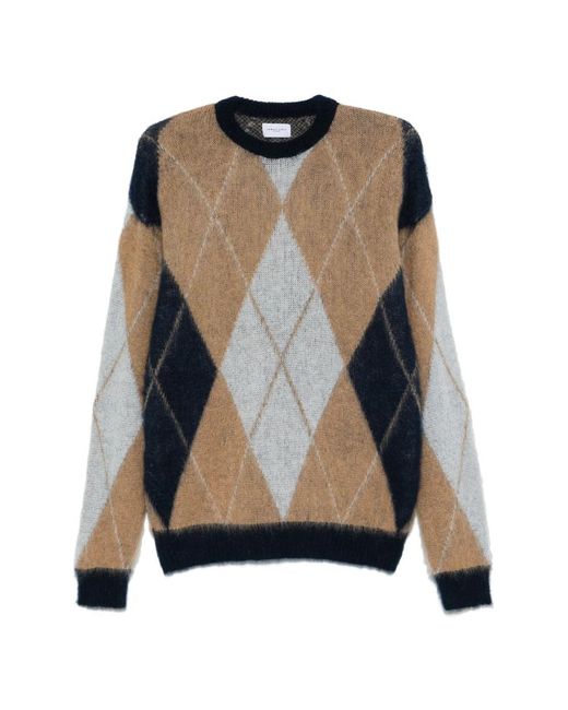 FAMILY FIRST Blue Round-Neck Knitwear for men