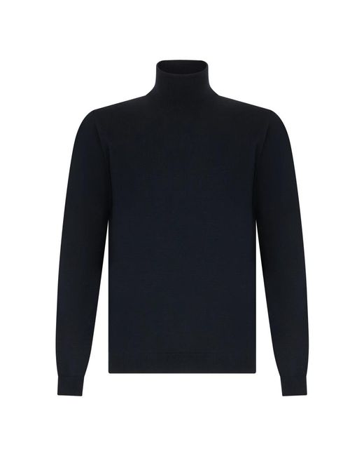 Roberto Collina Blue Turtlenecks for men
