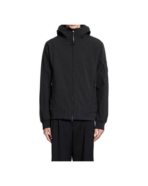 C P Company Black Winter Jackets for men