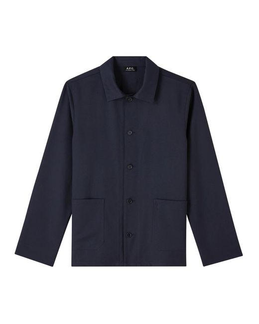 A.P.C. Jackets > Light Jackets in het Blue voor heren